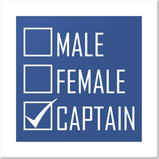 My Gender Is "Captain" Posters and Art